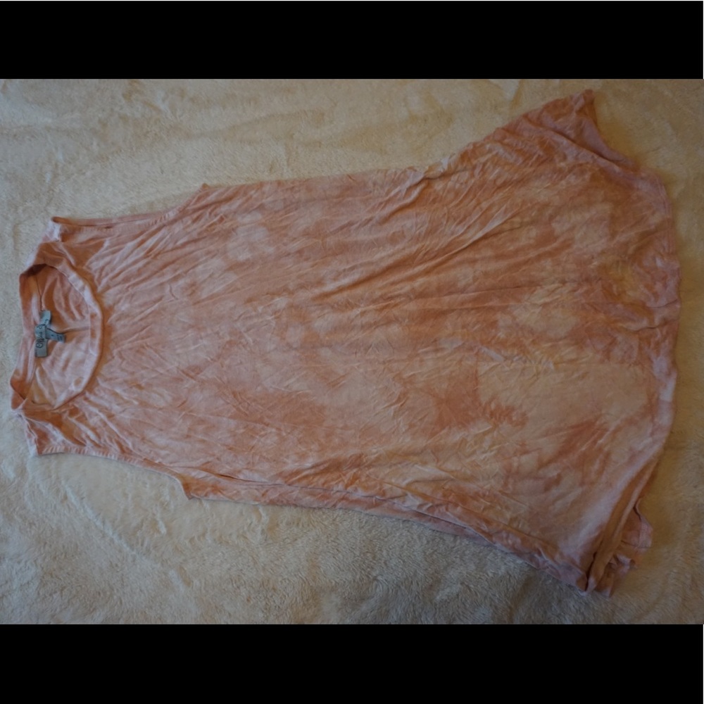 Olivia Sky Light Pink Tye Dye Sleeveless Dress